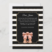 Invitation Serez-vous ma servante d'honneur Peach Dress Strip (Dos)