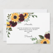 Invitation Serez-vous ma servante d'honneur Proposition de to (Dos)