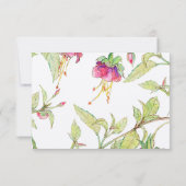 Invitation Serez-vous ma servante d'honneur rose boho Floral (Dos)