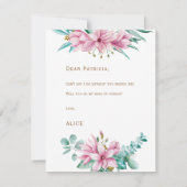 Invitation Serez-vous ma servante d'honneur, servante d'honne (Dos)