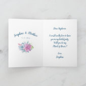 Invitation Serez-vous ma servante d'honneur - Succulents (Intérieur)