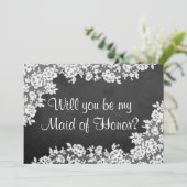 Invitation Serez-vous ma servante d'honneur ? Tableau de bord (Debout devant)
