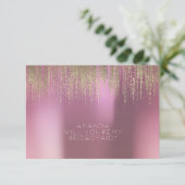 Invitation Serez-Vous Ma Serveuse D'Accueil Golden Rain Lilac (Debout devant)