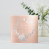 Invitation Serez-Vous Ma Serveuse D'Accueil Rose De Serre D'A (Debout devant)