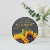 Invitation Serez-vous mes fleurs de soleil de servante (Debout devant)