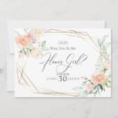 Invitation Serez-Vous Mes Fleurs Fleurs Fleurs Fleurs De Prin (Devant)