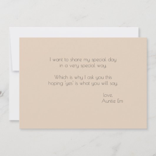 Invitation Serez-Vous Mes Fleurs Fleurs Fleurs Fleurs De Prin (Dos)