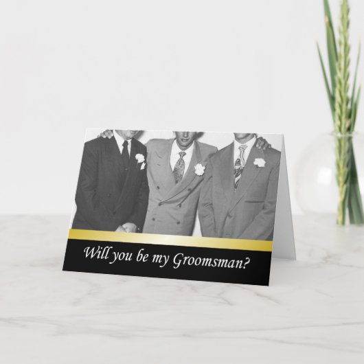Invitation Serez-vous mes Groomsmen ? - FUNNY (Devant)