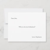 Invitation Serez-vous mon BRIDESMAN ? (Dos)