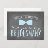 Invitation Serez-vous mon BRIDESMAN ? (Devant / Derrière)