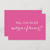 Invitation Serez-vous mon chef d'honneur de la proposition d' (Devant / Derrière)