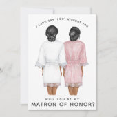 Invitation Serez-vous mon chef d'honneur ? Girls in Robes Inv (Devant)