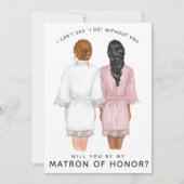 Invitation Serez-vous mon chef d'honneur ? Girls in Robes Inv (Devant)