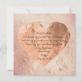 Invitation Serez-Vous Mon Coeur De Brush Rose Pink (Devant)