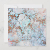 Invitation Serez-Vous Mon Coeur De Marbre Rose Rose De Femme  (Dos)