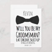 Invitation serez-vous mon garçon d'honneur ? Garçons (Devant / Derrière)