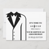 Invitation Serez-Vous Mon Groomage ? (Devant)