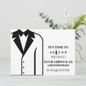 Invitation Serez-Vous Mon Groomage ? (Debout devant)