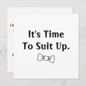 Invitation Serez-Vous Mon Groomage ? (Devant / Derrière)