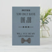 Invitation Serez-Vous Mon Groomsman ? (Debout devant)