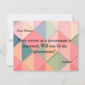 Invitation Serez-vous mon Groomsman ? (Dos)