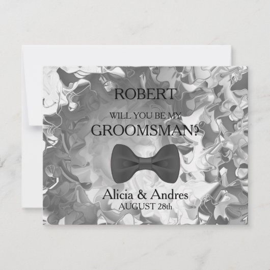 Invitation Serez-vous mon Groomsman ? (Devant)