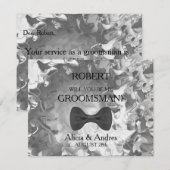 Invitation Serez-vous mon Groomsman ? (Devant / Derrière)