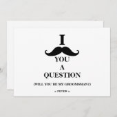 Invitation serez-vous mon Groomsman ? (Devant / Derrière)