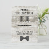 Invitation Serez-Vous Mon Groomsman ? (Debout devant)
