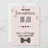 Invitation Serez-Vous Mon Groomsman ? (Devant)