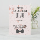 Invitation Serez-Vous Mon Groomsman ? (Debout devant)