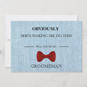Invitation Serez-Vous Mon Groomsman ?