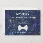 Invitation Serez-Vous Mon Groomsman ? (Devant)
