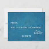 Invitation Serez-vous mon Groomsman ? (Dos)