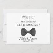 Invitation Serez-vous mon Groomsman ? (Devant)