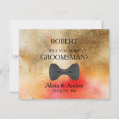 Invitation Serez-vous mon Groomsman ? (Devant)