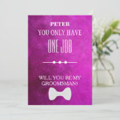 Invitation Serez-Vous Mon Groomsman ? (Debout devant)