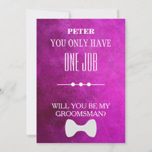 Invitation Serez-Vous Mon Groomsman ?