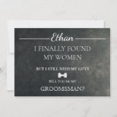 Invitation Serez-Vous Mon Groomsman ? (Devant)