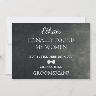 Invitation Serez-Vous Mon Groomsman ?