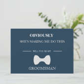 Invitation Serez-Vous Mon Groomsman ? (Debout devant)