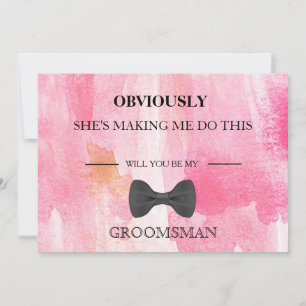 Invitation Serez-Vous Mon Groomsman ?