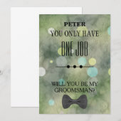 Invitation Serez-Vous Mon Groomsman ? (Devant / Derrière)