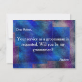 Invitation Serez-vous mon Groomsman ? (Dos)