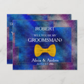 Invitation Serez-vous mon Groomsman ? (Devant / Derrière)