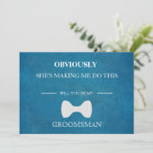Invitation Serez-Vous Mon Groomsman ? (Debout devant)