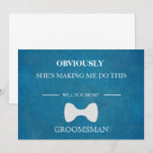 Invitation Serez-Vous Mon Groomsman ? (Devant / Derrière)