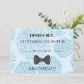 Invitation Serez-Vous Mon Groomsman ? (Debout devant)