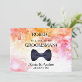 Invitation Serez-vous mon Groomsman ? (Debout devant)