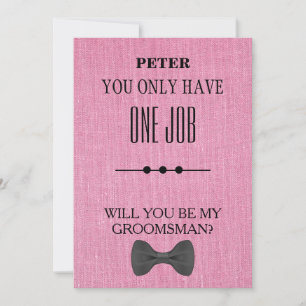 Invitation Serez-Vous Mon Groomsman ?